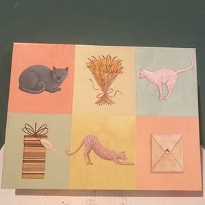 NIB Roger La Borde Cat Notecard set of 20 cards and envelopes
